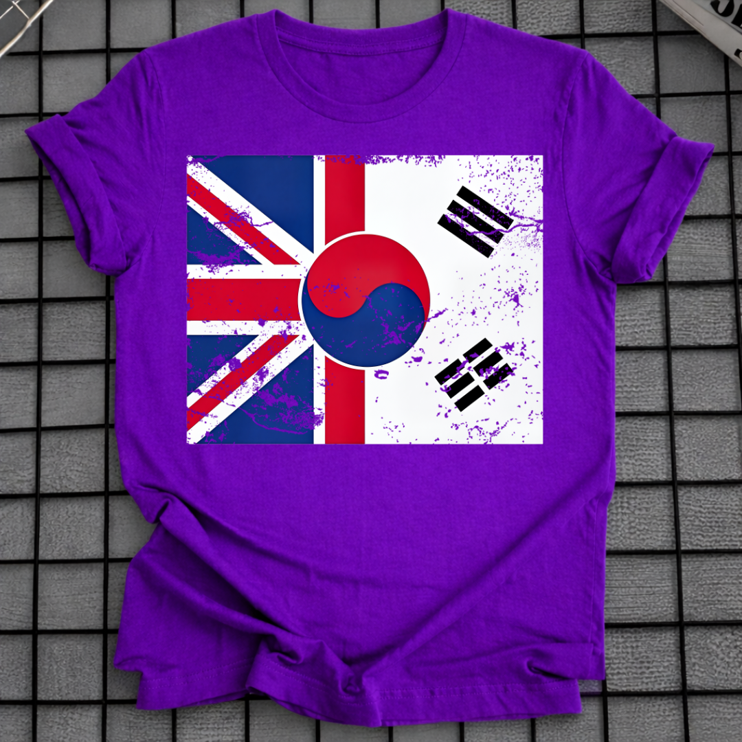 KOREA UK FLAG T-SHIRT