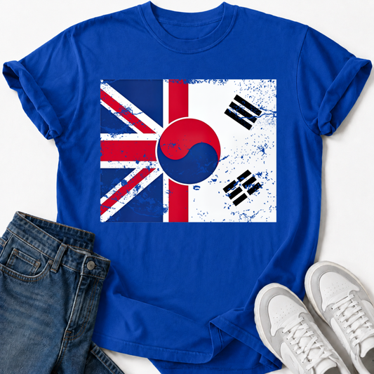 KOREA UK FLAG T-SHIRT