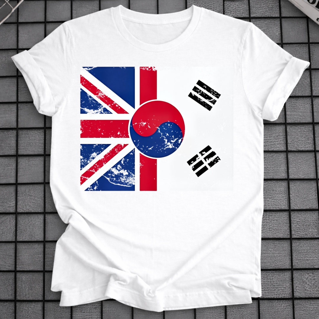 KOREA UK FLAG T-SHIRT