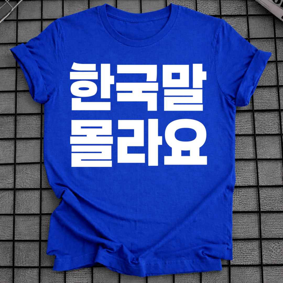I DON'T SPEAK KOREAN T-SHIRT