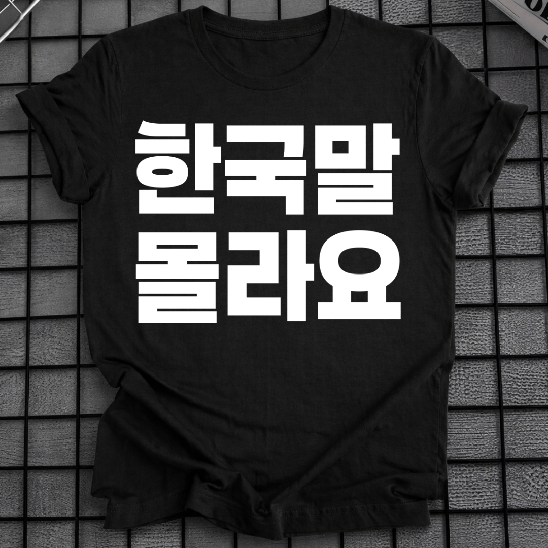 I DON'T SPEAK KOREAN T-SHIRT