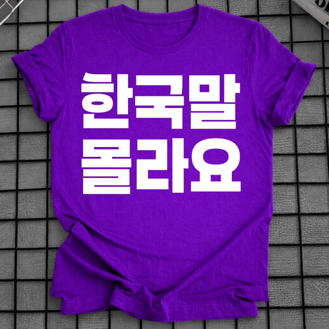 I DON'T SPEAK KOREAN T-SHIRT