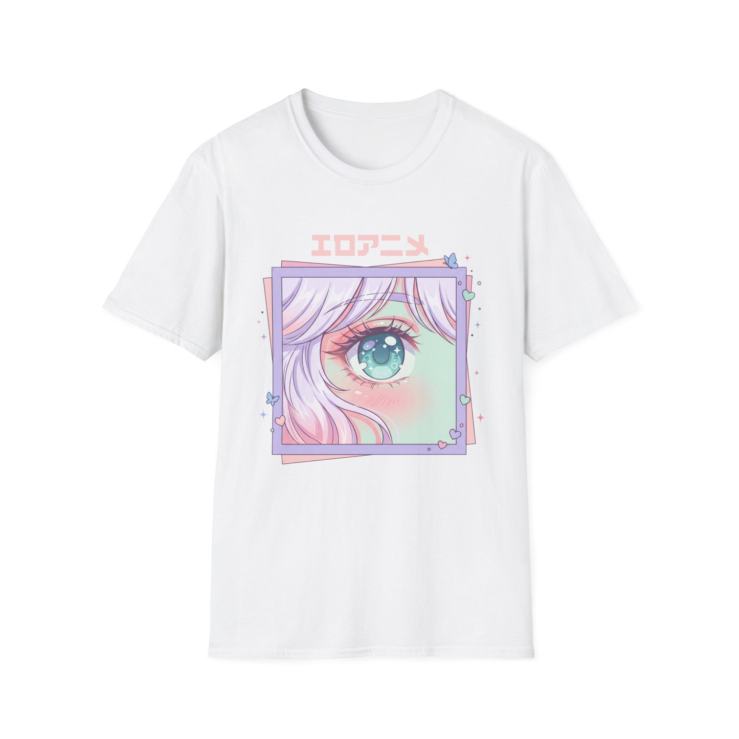 Anime Eye Graphic T-Shirt — エロアニメ Pastel Kawaii Aesthetic