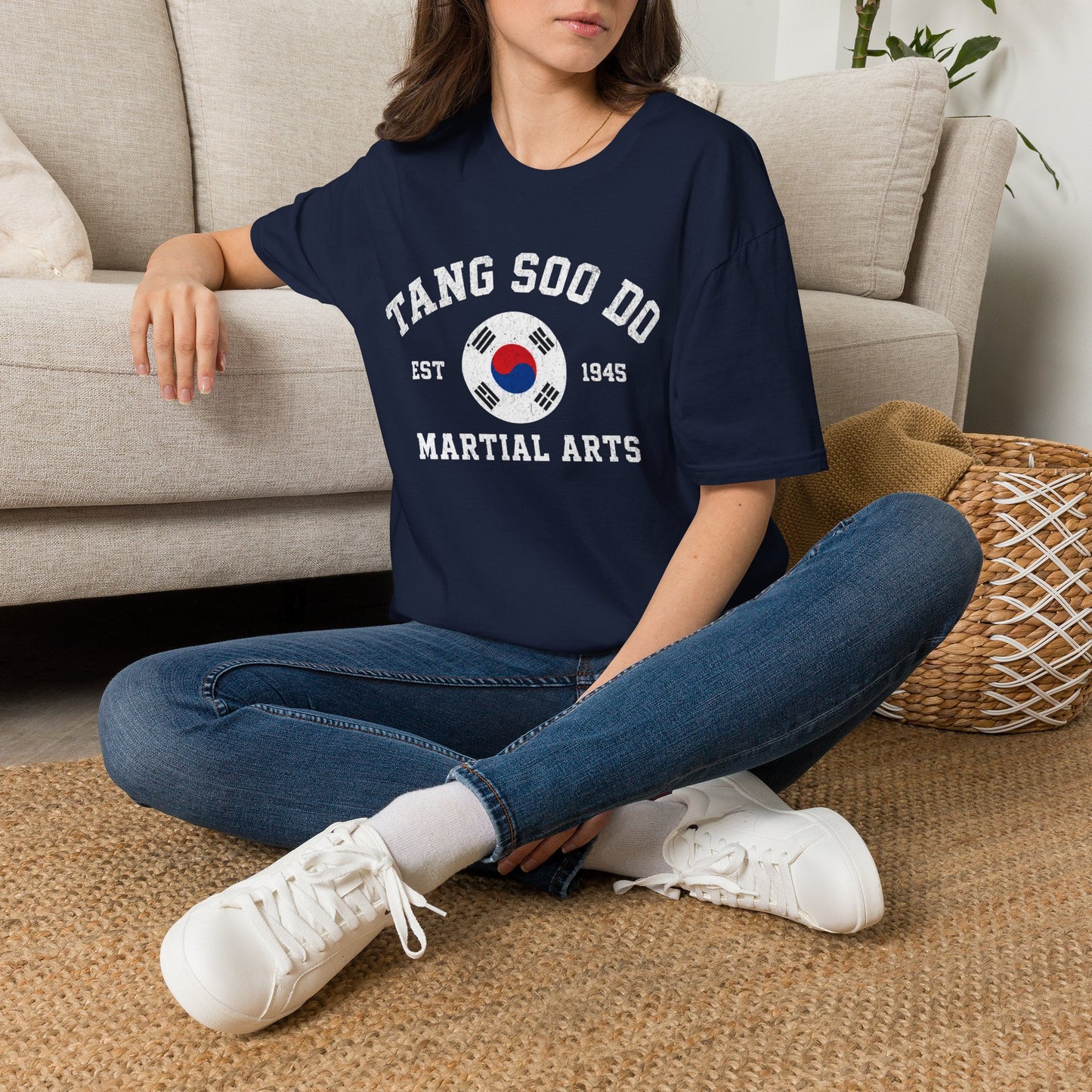 Tang Soo Do Martial Arts T-Shirt – Korean Flag Tae Kwon Do Training Tee (Est. 1945)