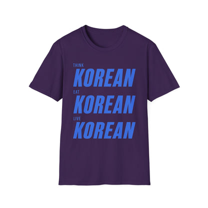 THINK EAT LIVE KOREAN T-SHIRT
