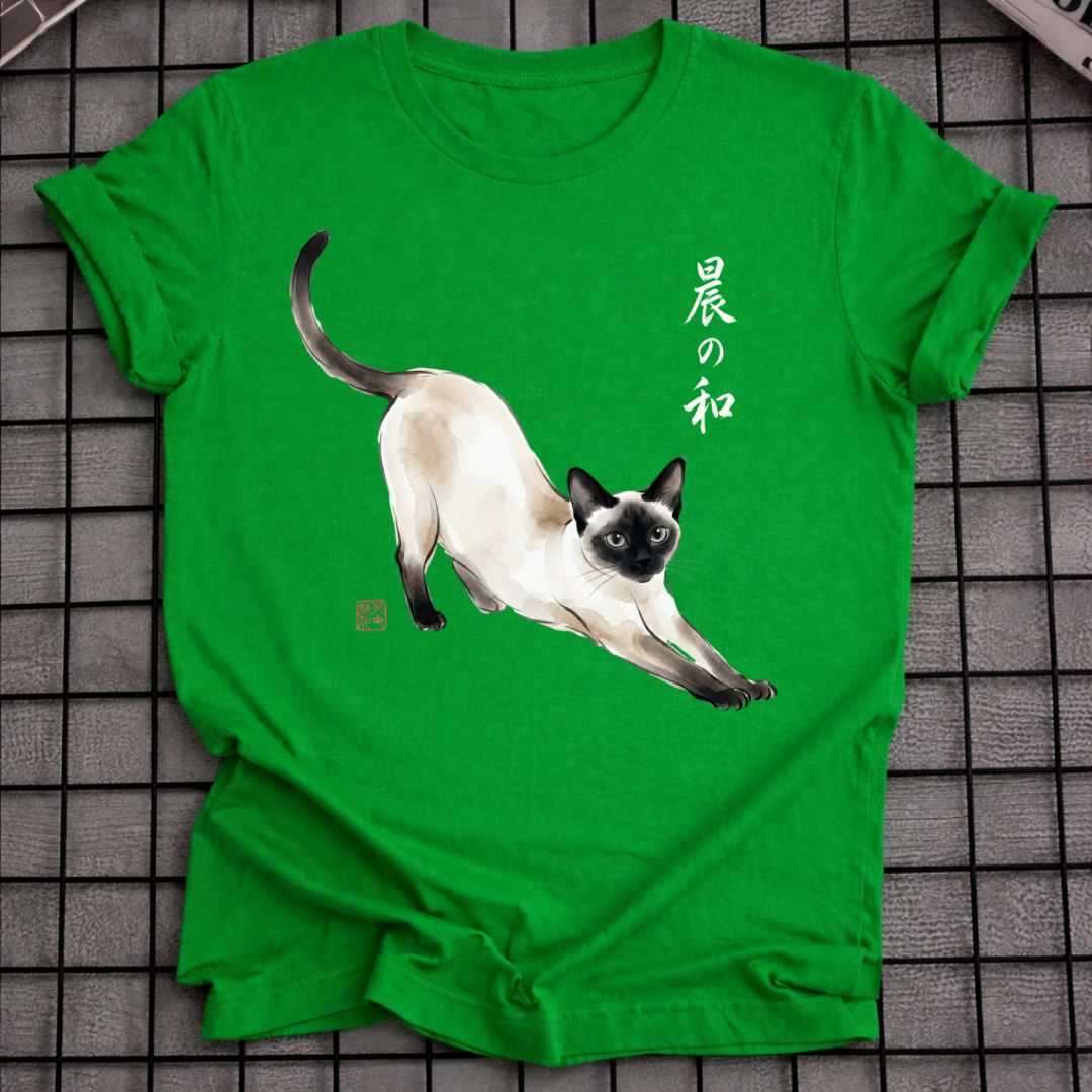 SIAMESE CAT STRETCH T-SHIRT