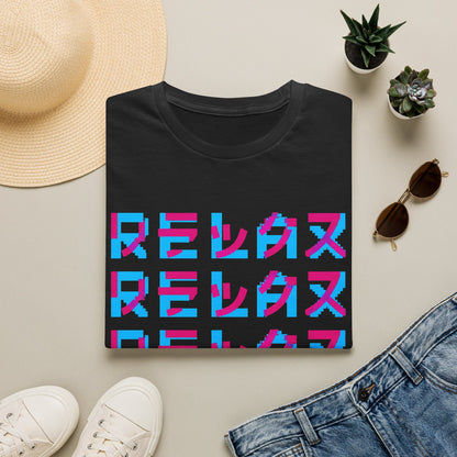 Relax Japanese Graphic T-Shirt — Retro Vaporwave Kanji Tee