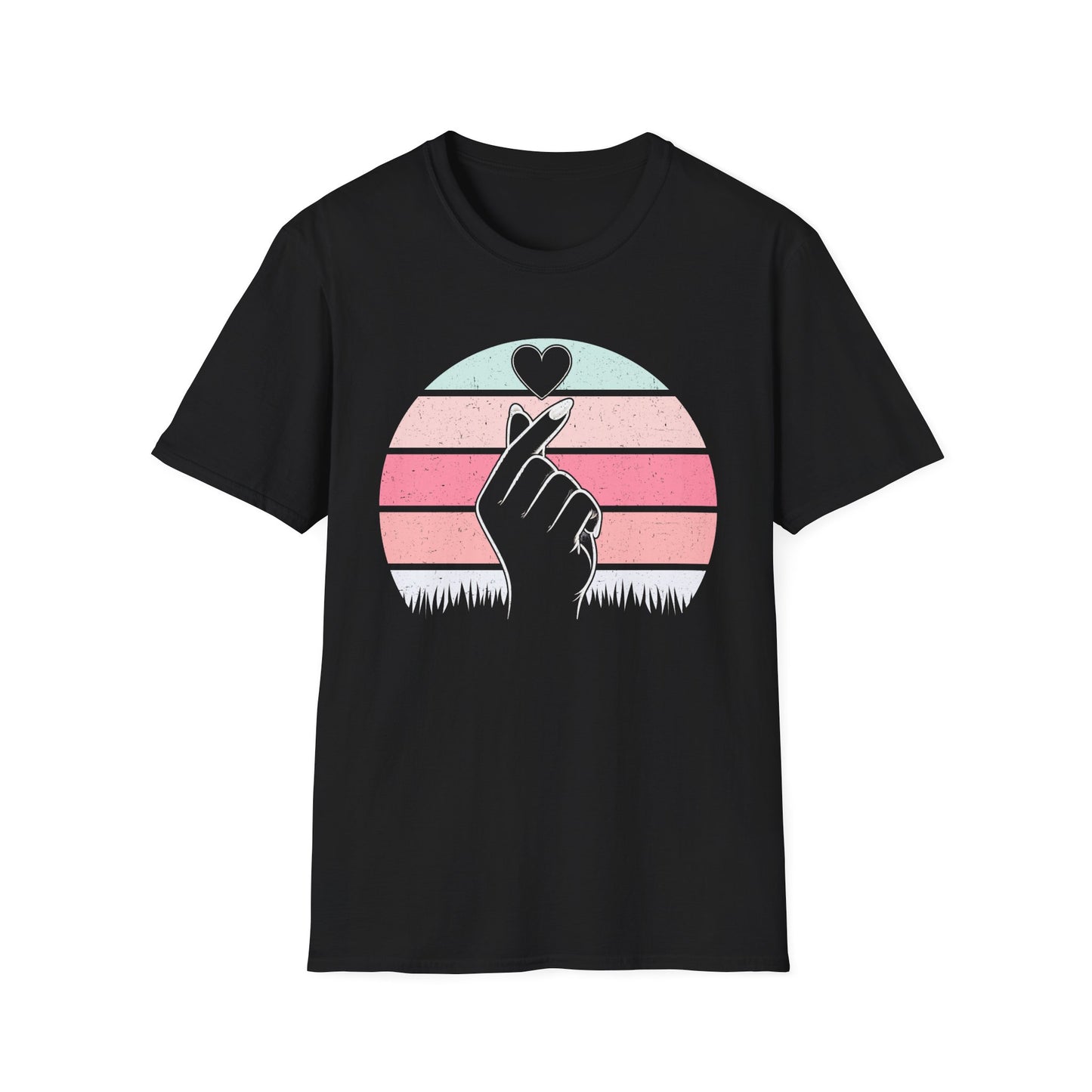 Heart Hand Graphic Unisex Softstyle T-Shirt - Ideal for Casual Wear & Gifts