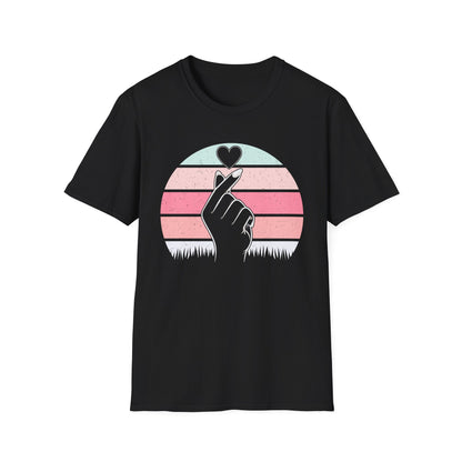 Heart Hand Graphic Unisex Softstyle T-Shirt - Ideal for Casual Wear & Gifts