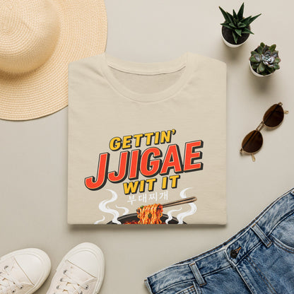 T-Shirt — "Gettin' Jjigae Wit It" Korean Stew Graphic Tee
