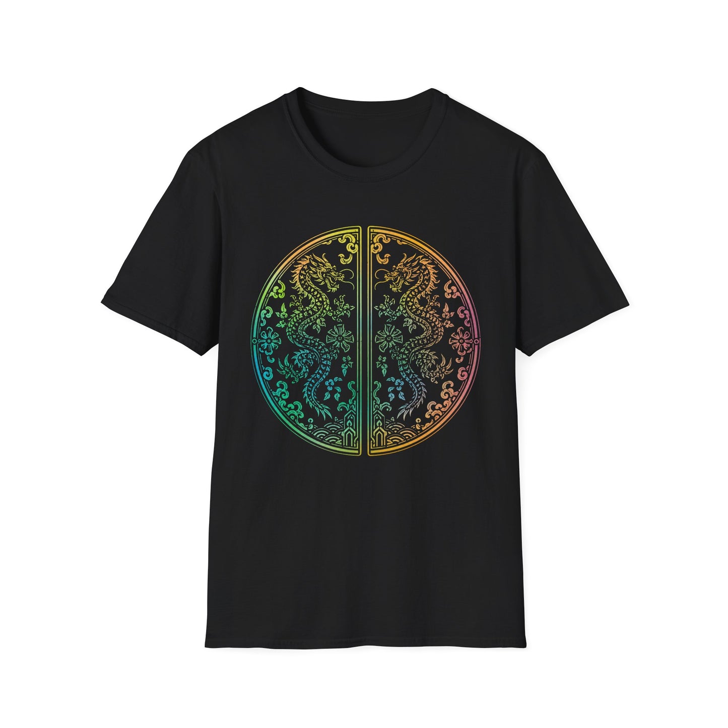 Rainbow Dragon Mandala T-Shirt