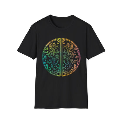 Rainbow Dragon Mandala T-Shirt