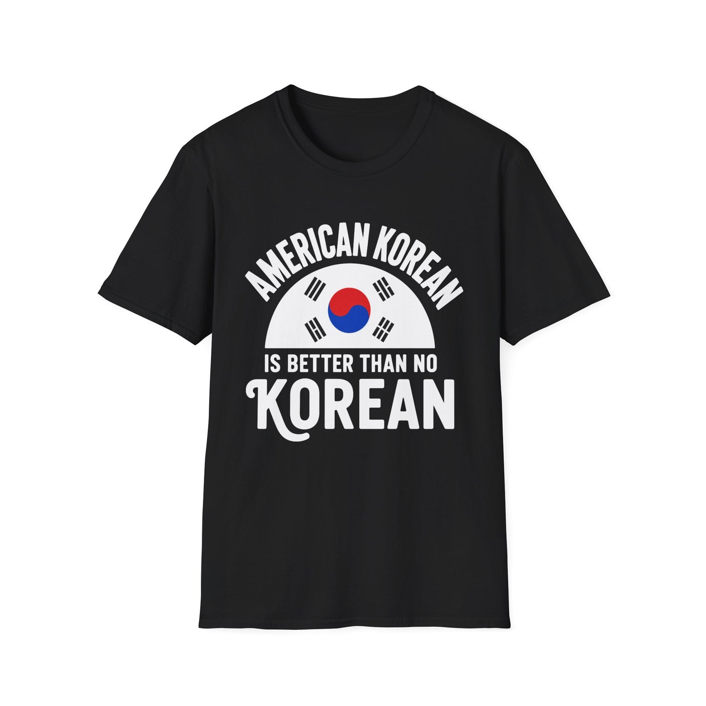 American Korean T-Shirt — 'American Korean' Graphic Tee with South Korea Flag