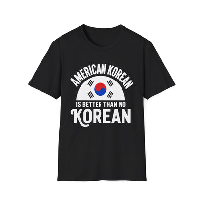 American Korean T-Shirt — 'American Korean' Graphic Tee with South Korea Flag