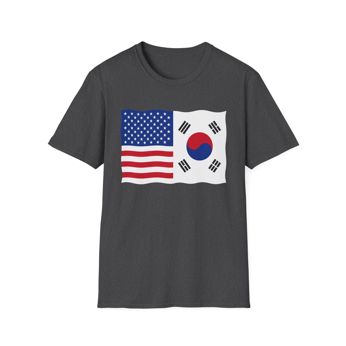 USA South Korea Flag T-Shirt – American & Korean Friendship Tee