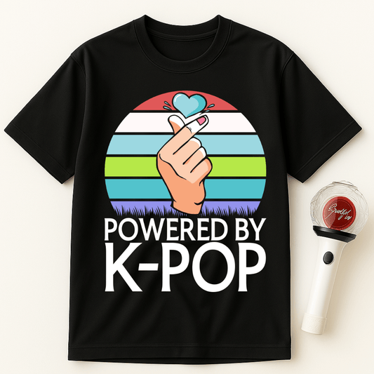 POWERED BY K-POP RETRO UNISEX T-SHIRT
