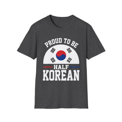 T-Shirt — Proud to Be Half Korean Flag Design