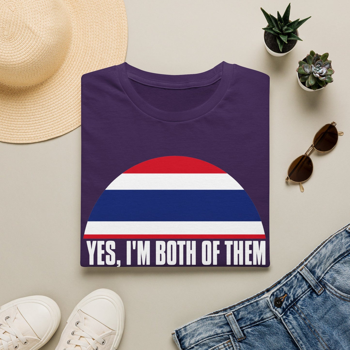 T-Shirt — Yes, I'm Both of Them (Korean-Thai Pride)