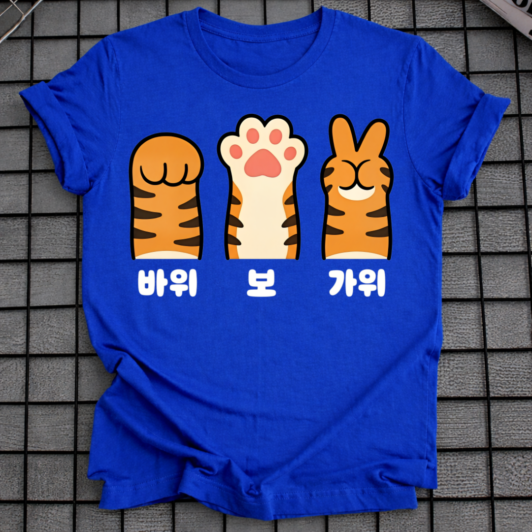 ROCK PAPER SCISSORS TIGER PAW T-SHIRT