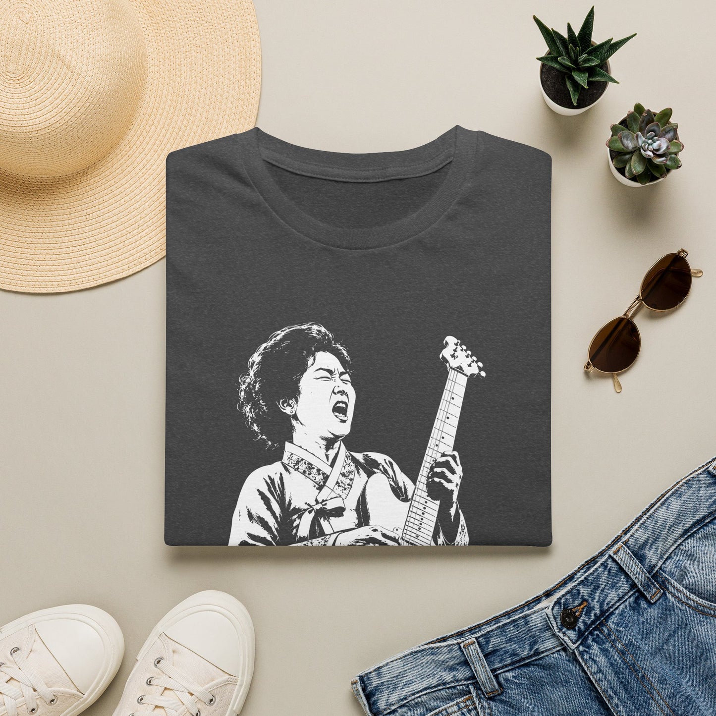 T-Shirt — Vintage Rock Guitarist Graphic Tee