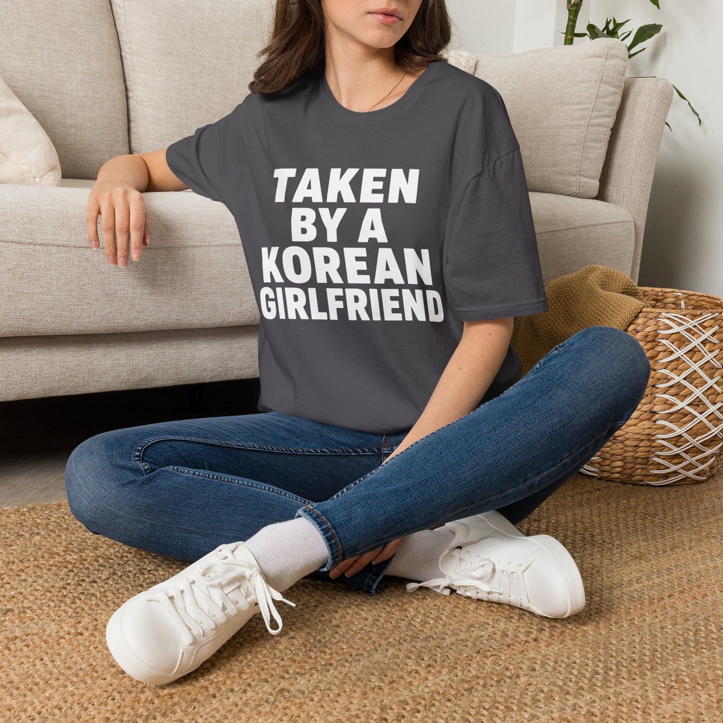 TAKEN BY A KOREAN GIRLFRIEND T-SHIRT
