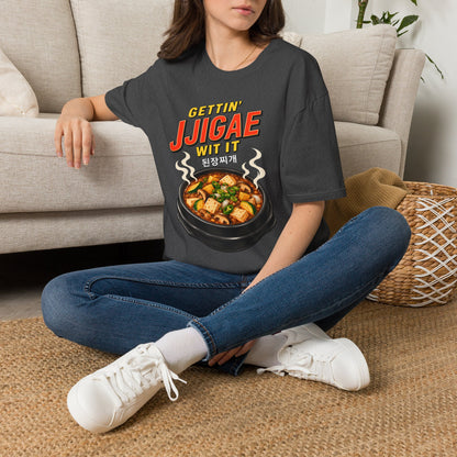 T-Shirt — "Gettin' Jjigae Wit It" Korean Stew Graphic Tee