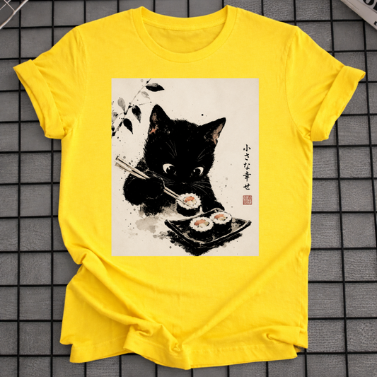 SCHWARZE KATZE SUSHI T-SHIRT