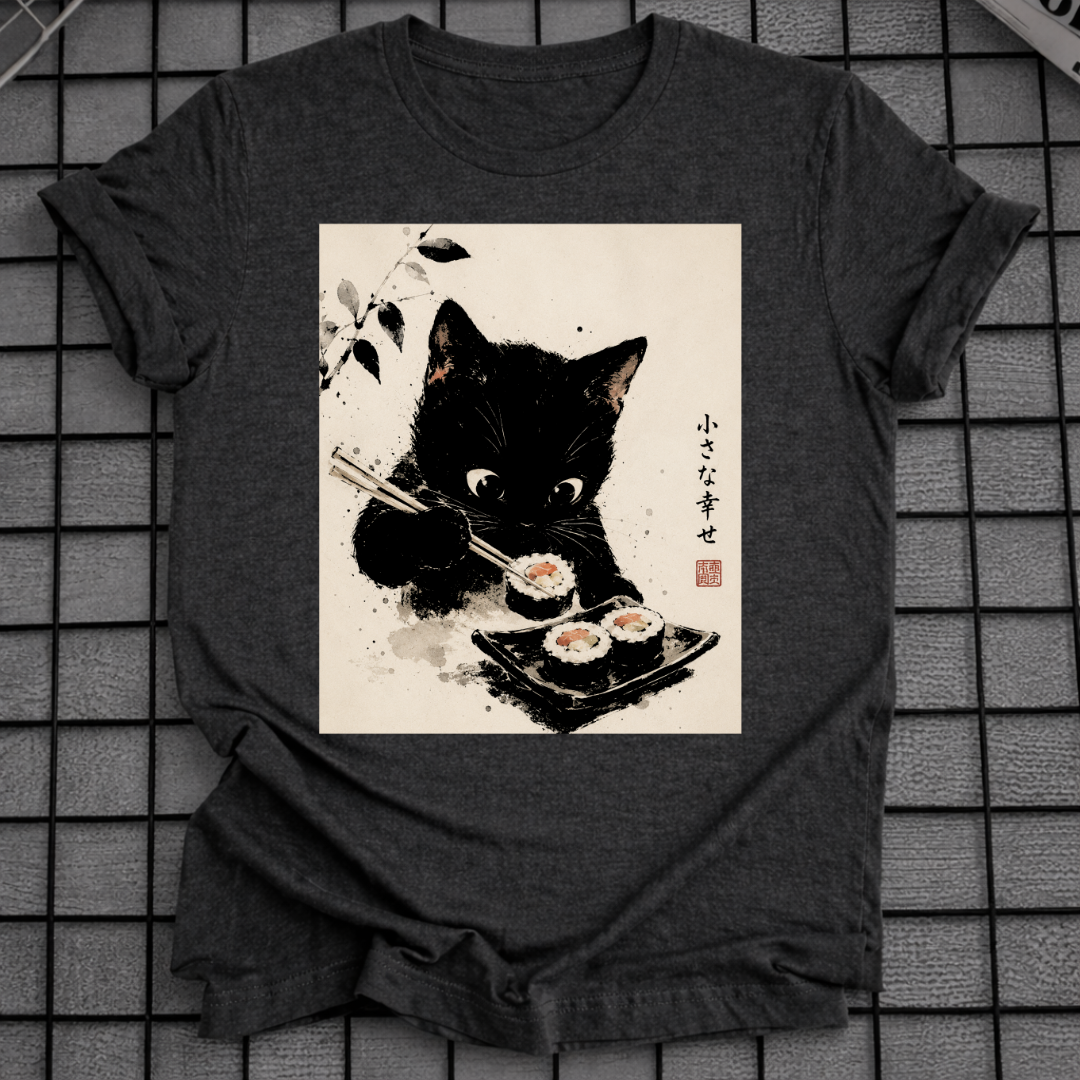 BLACK CAT SUSHI T-SHIRT