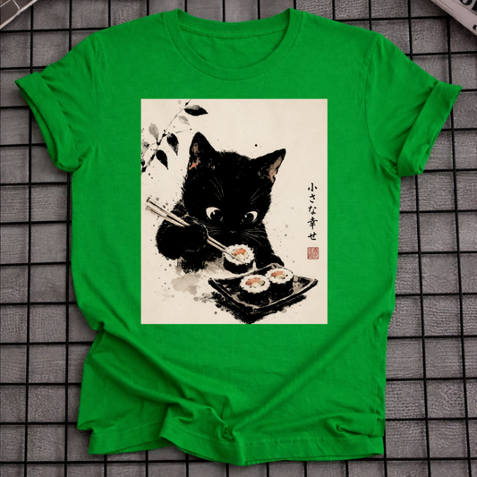SCHWARZE KATZE SUSHI T-SHIRT