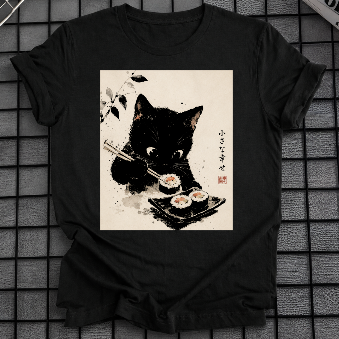 BLACK CAT SUSHI T-SHIRT