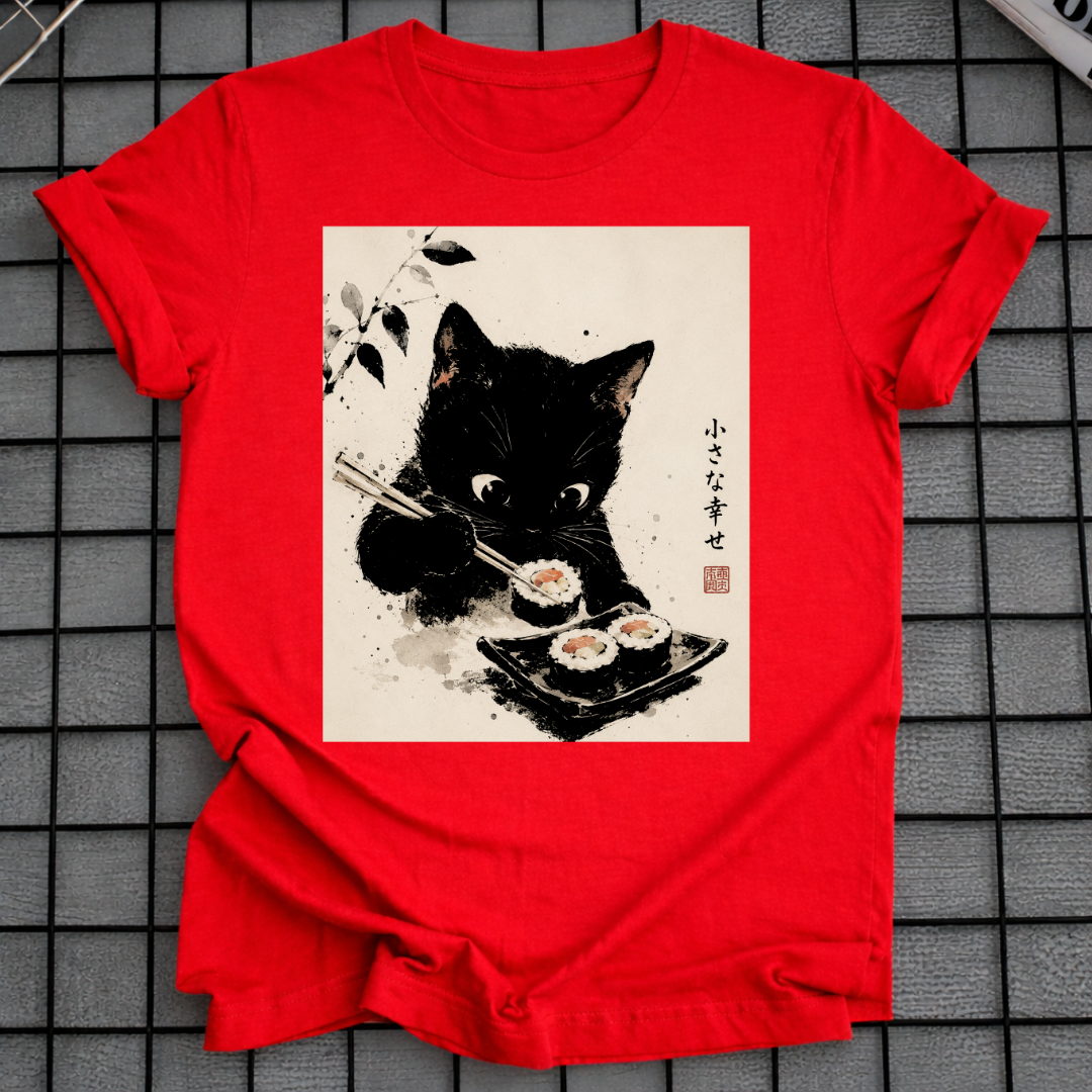 BLACK CAT SUSHI T-SHIRT