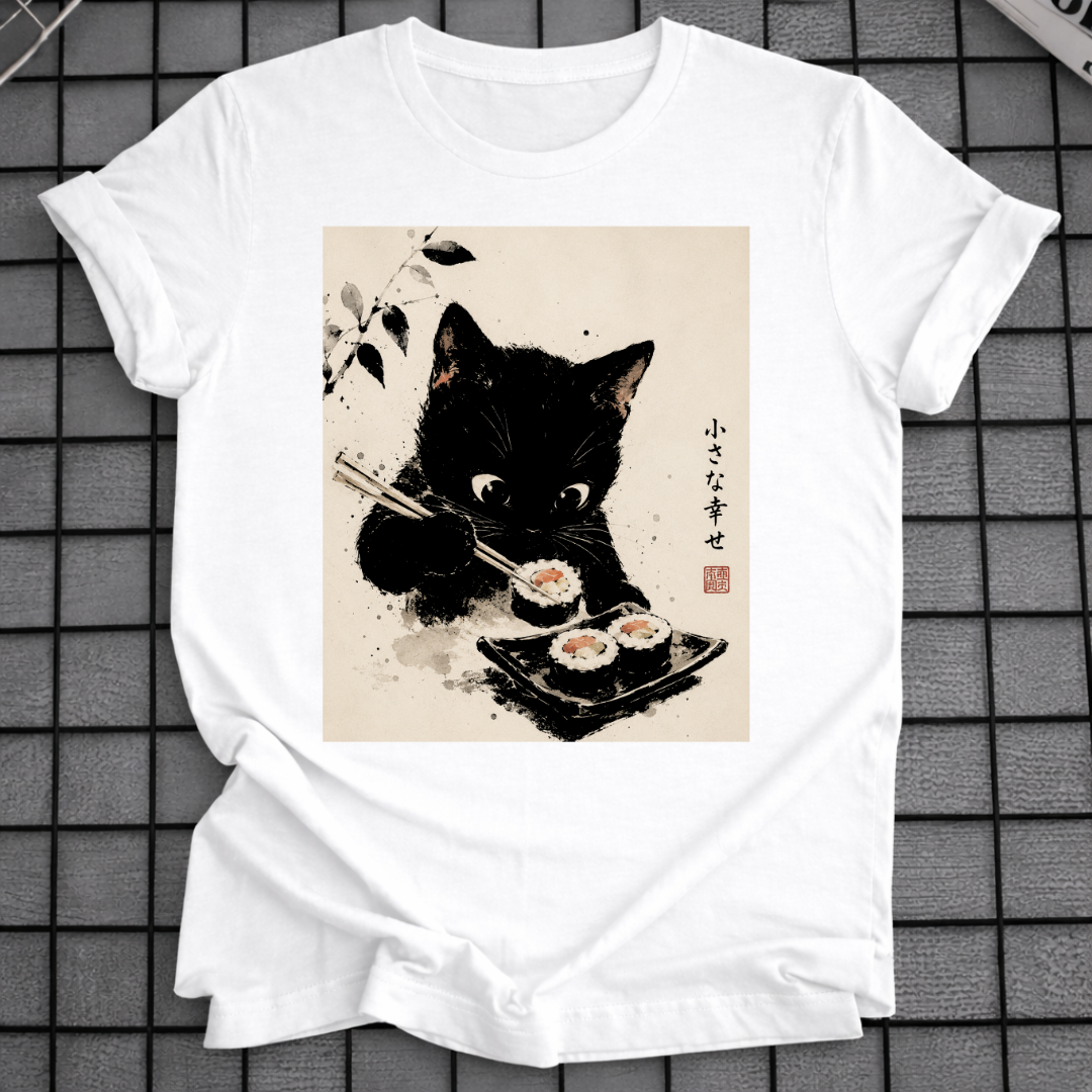 BLACK CAT SUSHI T-SHIRT