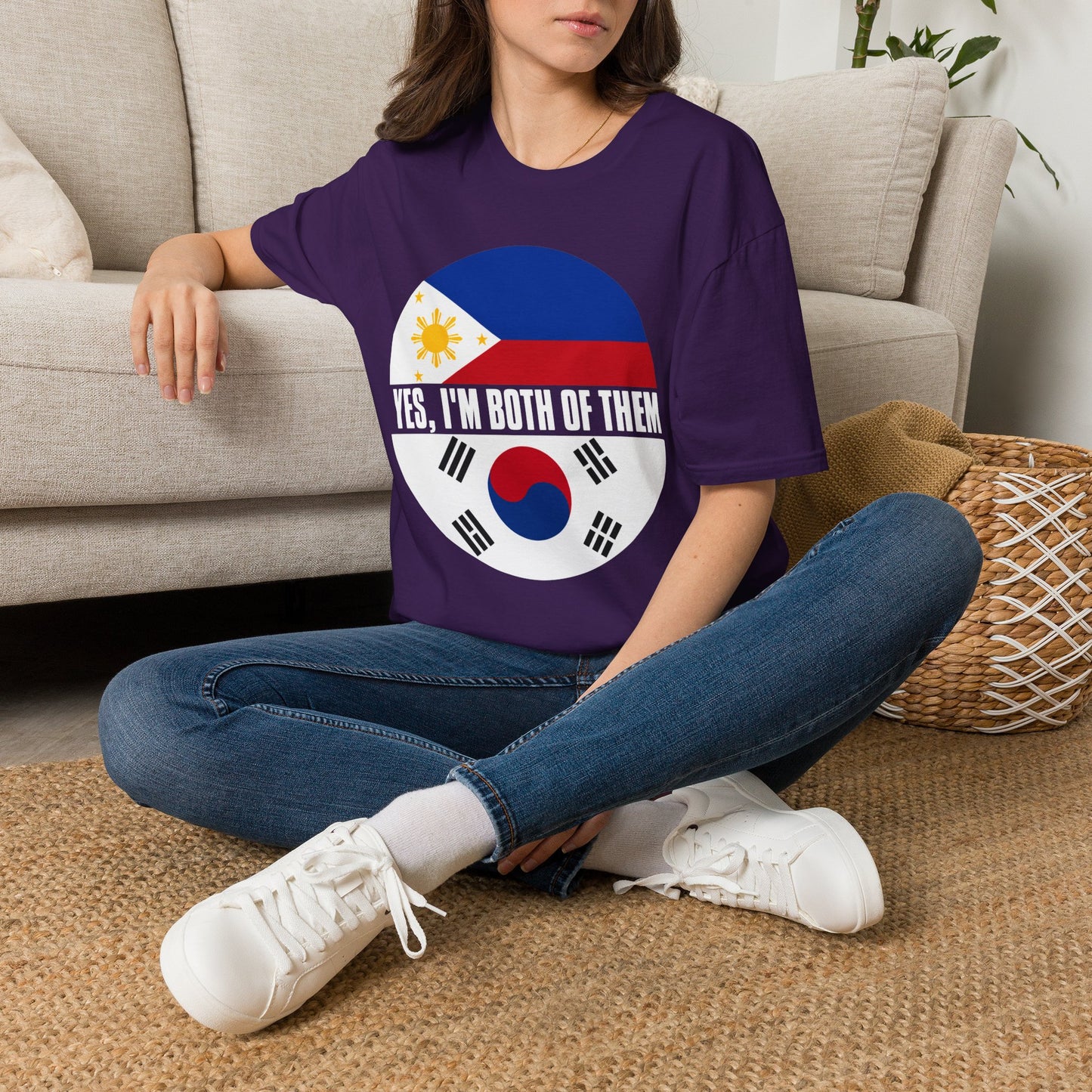 T-Shirt — Yes, I'm Both of Them (Philippines & South Korea)