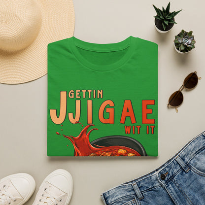 Gettin Jjigae Wit It T-Shirt – Korean Stew Graphic Tee for Foodies & K-Culture Fans