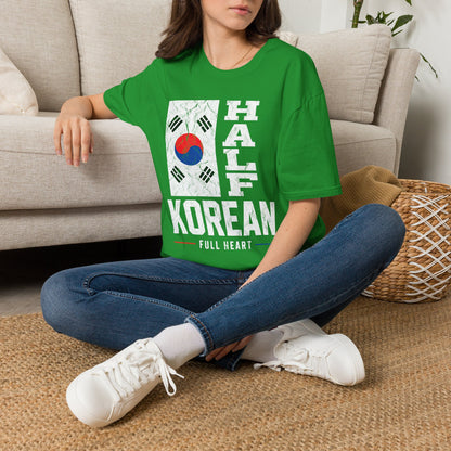 Half Korean T-Shirt — Korean Flag Heritage Pride Tee