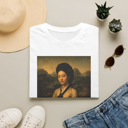 Portrait Tee — Vintage Asian Woman Oil Painting Graphic T-Shirt
