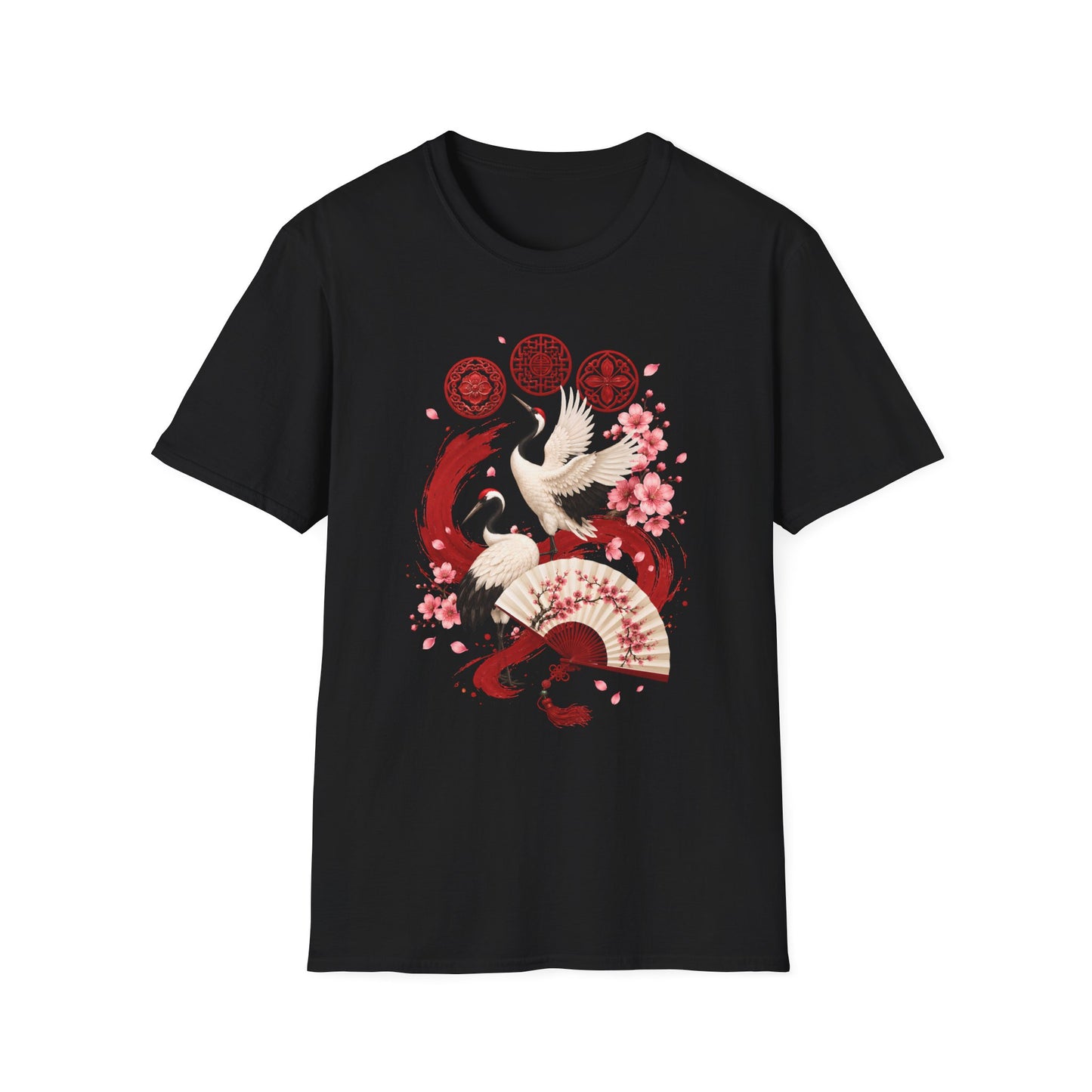 ARIRANG FLORAL CRANE T-SHIRT