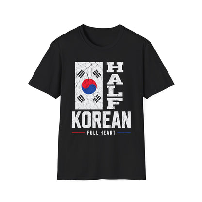 Half Korean T-Shirt — Korean Flag Heritage Pride Tee