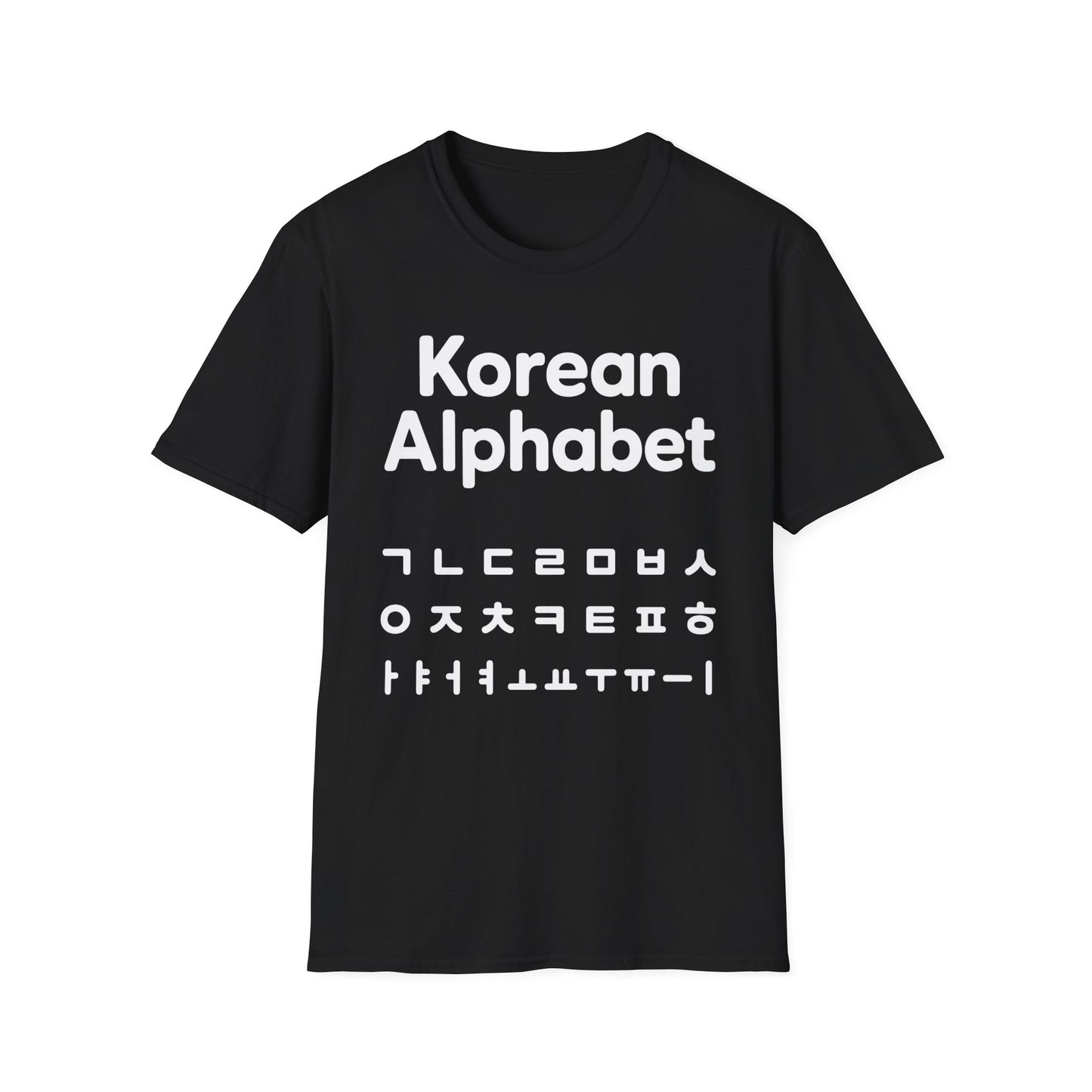 Korean Alphabet T-Shirt — Hangul Learning Graphic Tee