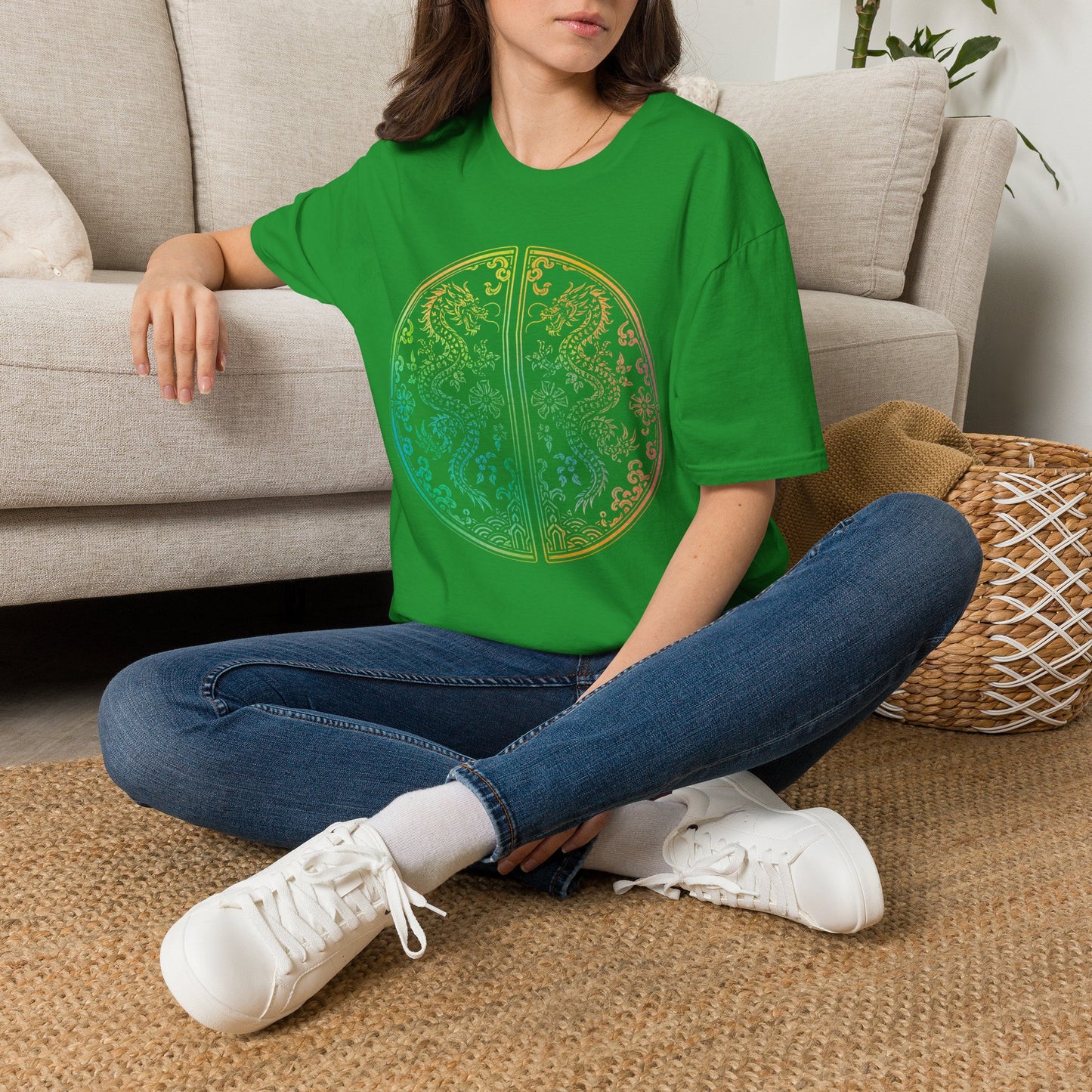 Rainbow Dragon Mandala T-Shirt