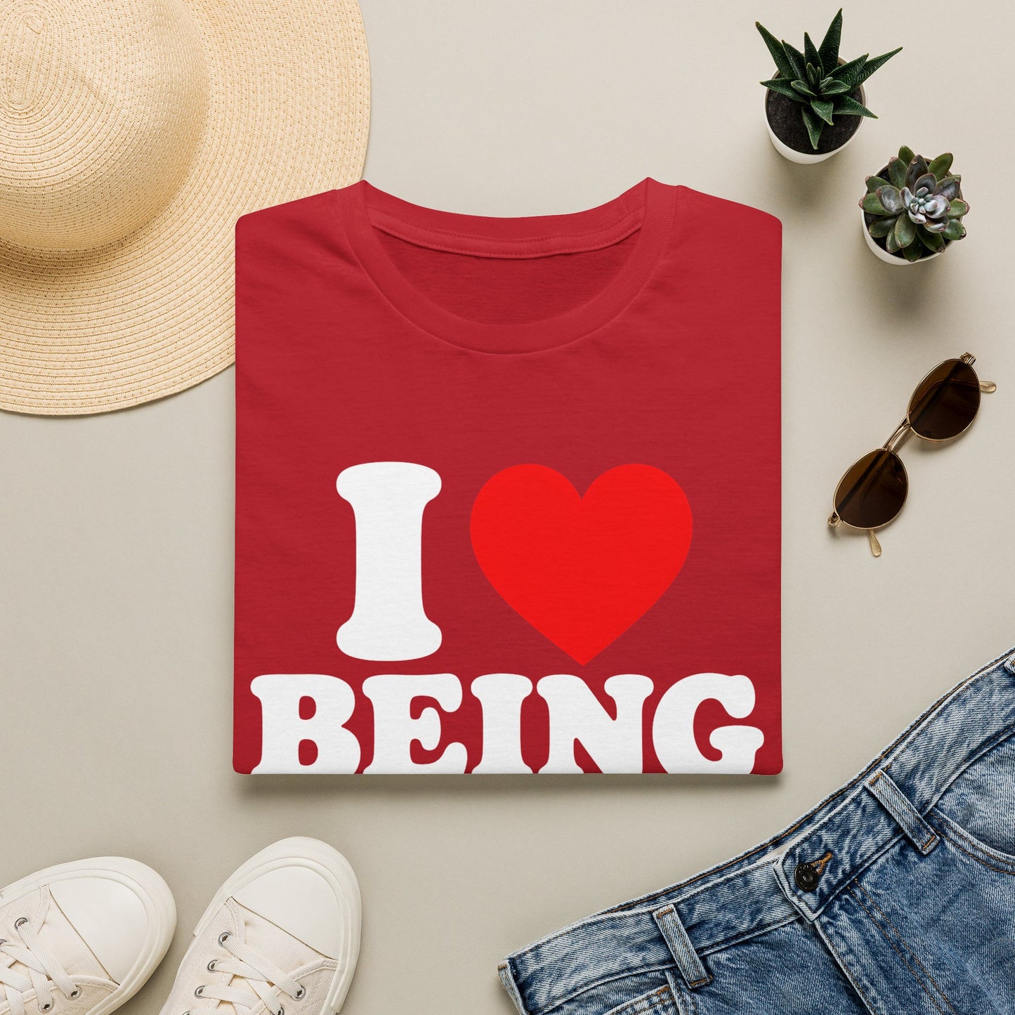 I LOVE BEING HALF KOREAN T-SHIRT