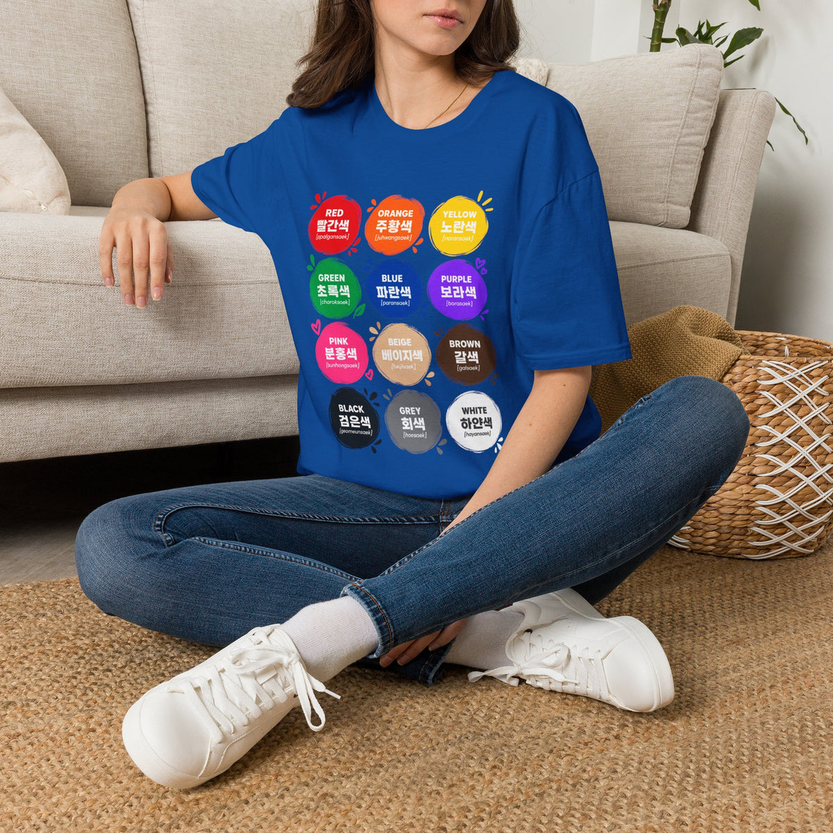 Color Vocabulary T-Shirt — Korean/English Color Chart Tee