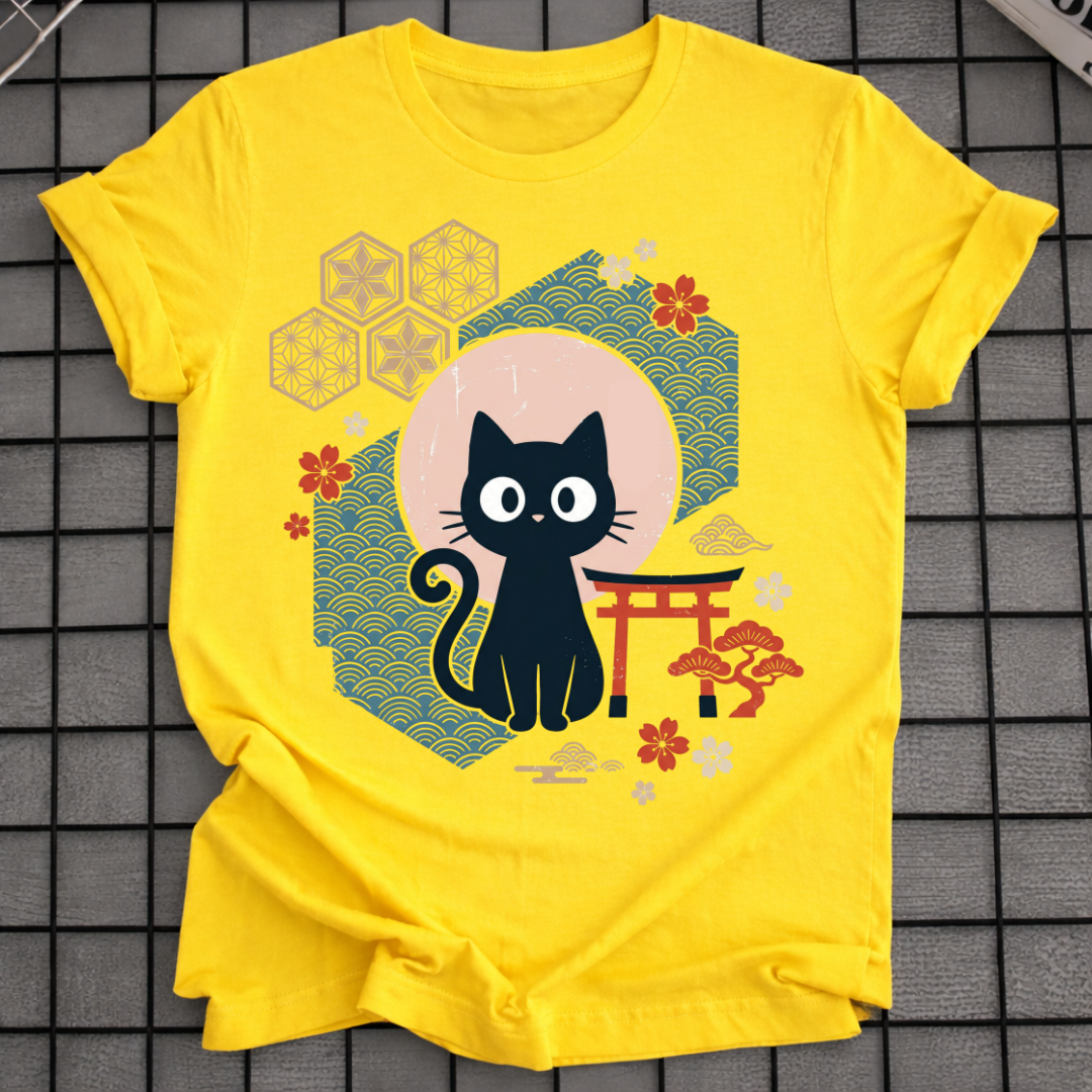 JAPANESE CAT SHRINE T-SHIRT