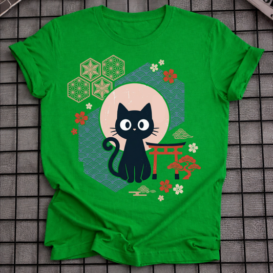JAPANISCHES KATZENSCHREIN-T-SHIRT