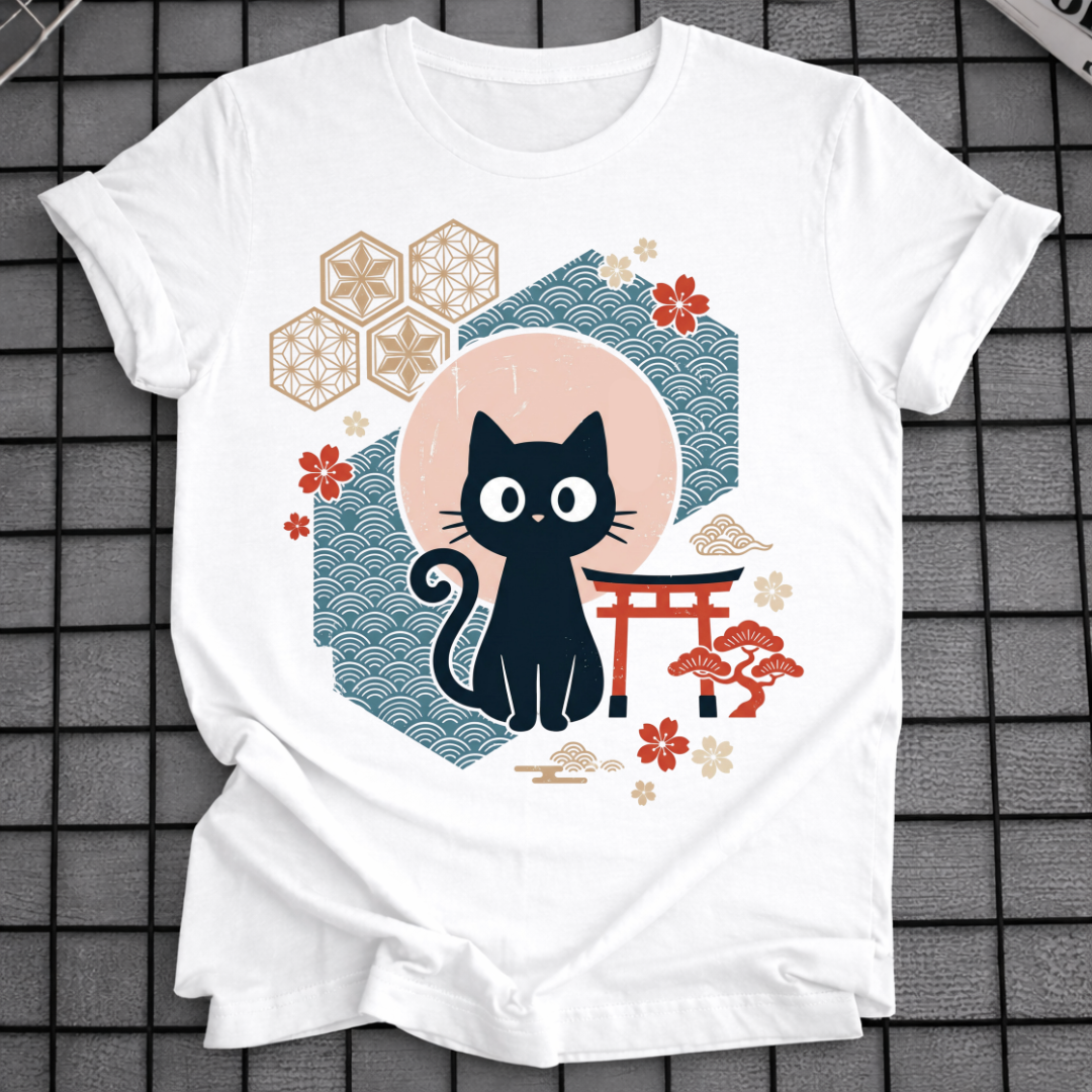 JAPANESE CAT SHRINE T-SHIRT