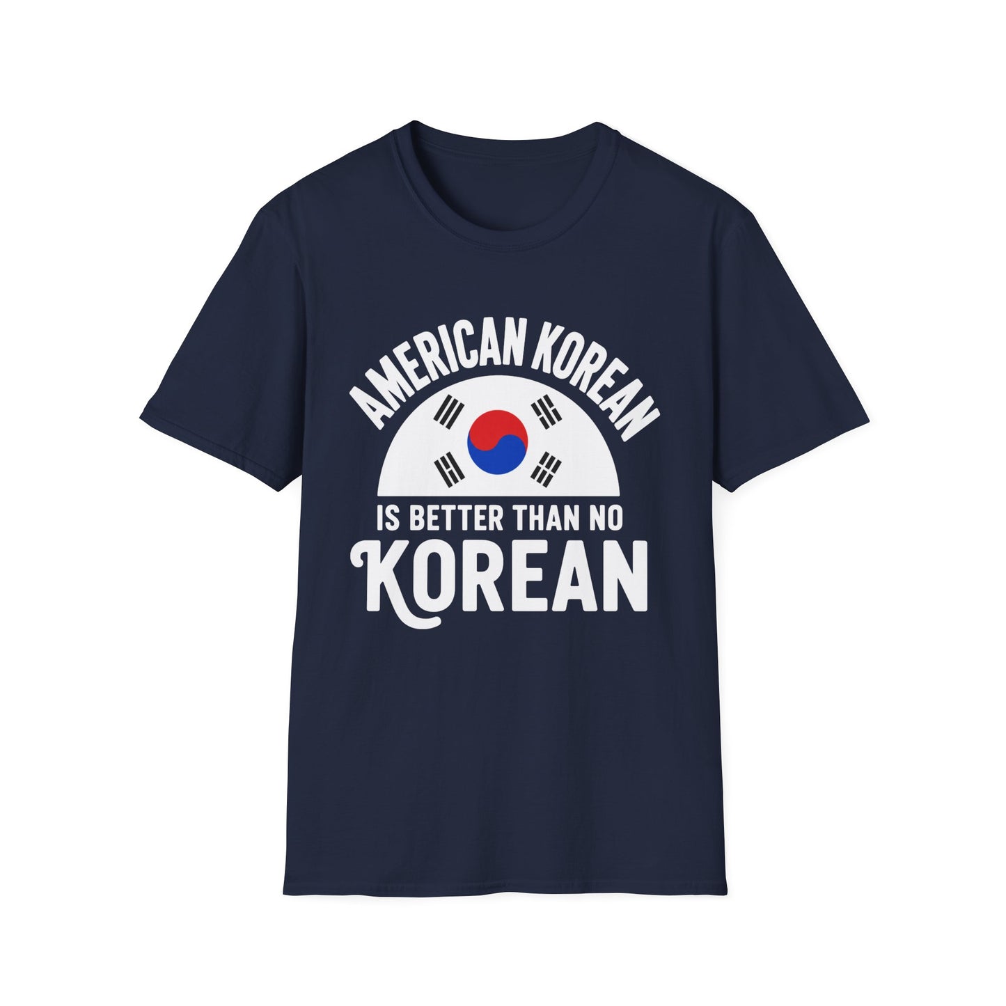 American Korean T-Shirt — 'American Korean' Graphic Tee with South Korea Flag