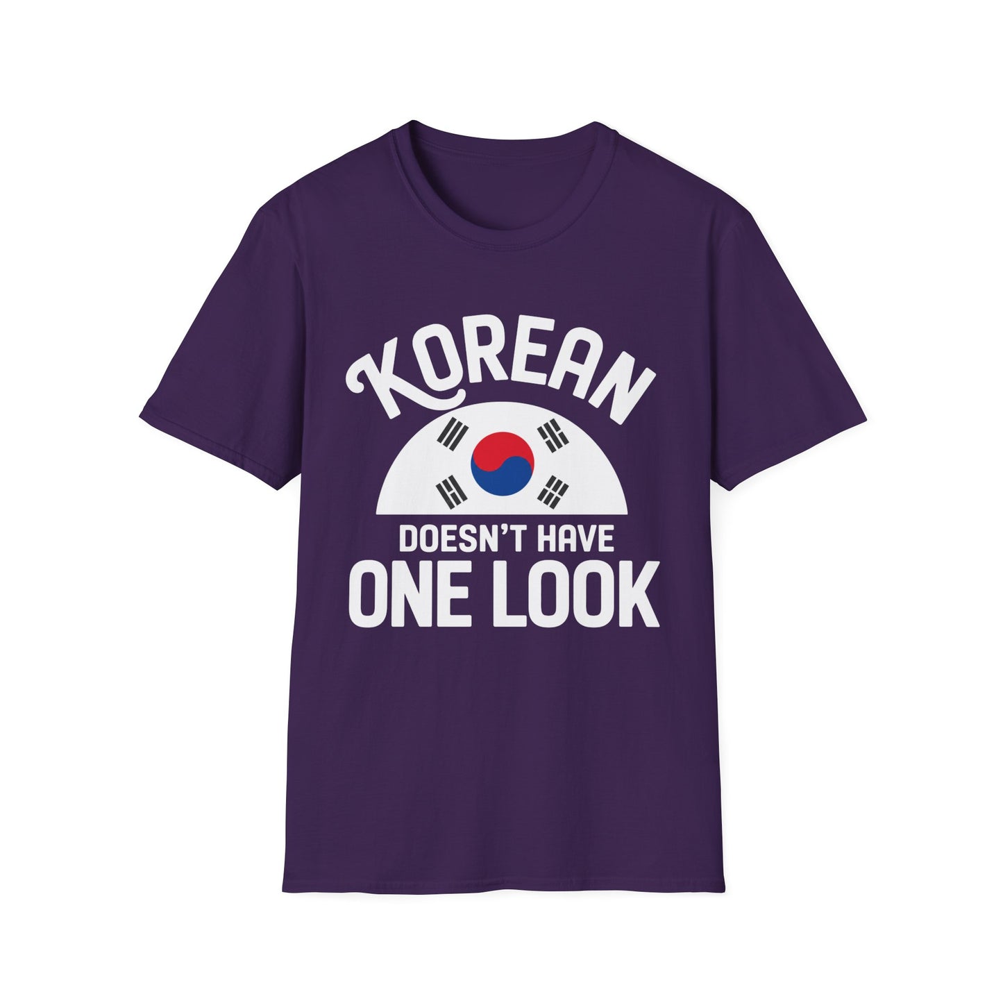 Korean Flag T‑Shirt — "Korean Doesn't Have One Look" Graphic Tee
