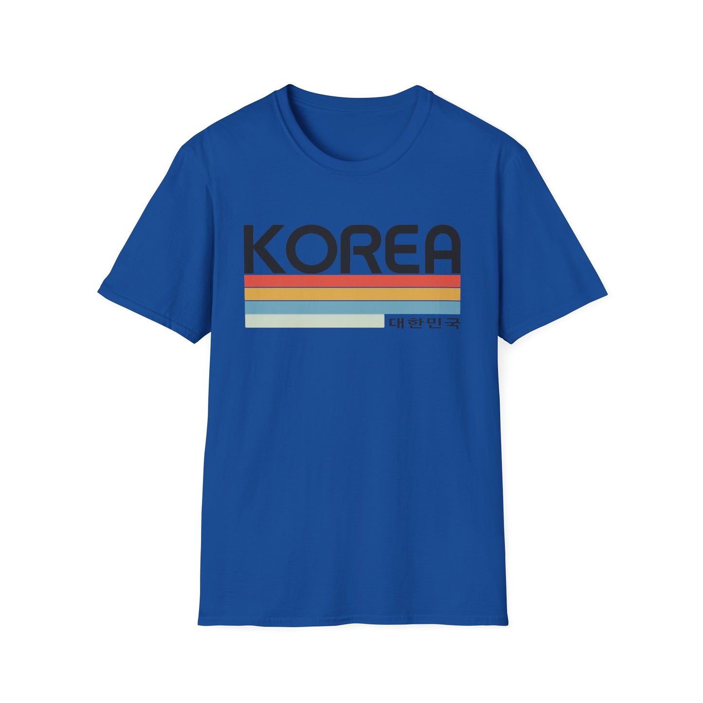 Korea Retro Stripe T-Shirt — 대한민국 Vintage Travel Tee