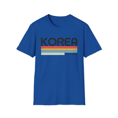 Korea Retro Stripe T-Shirt — 대한민국 Vintage Travel Tee