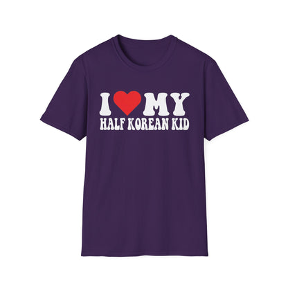 I LOVE MY HALF KOREAN KID T-SHIRT